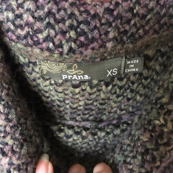 Prana Wool Hunter Tunic Sweater Dark Plum - Picture 6 of 9